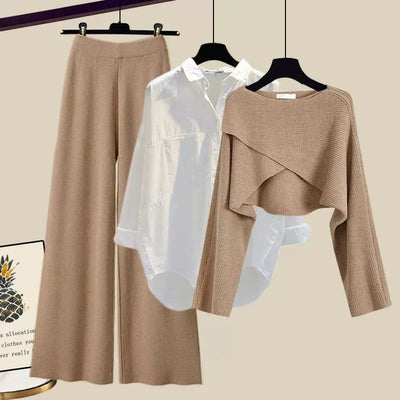 Tina | Cozy Three-Piece Soft Fabric Set with Long Sleeves