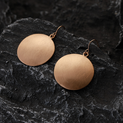 Gianna – Vintage Golden Plate Earrings