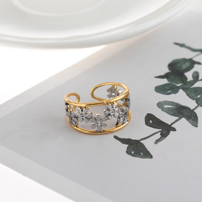 Indie – Irregular Hollow Daisy Ring