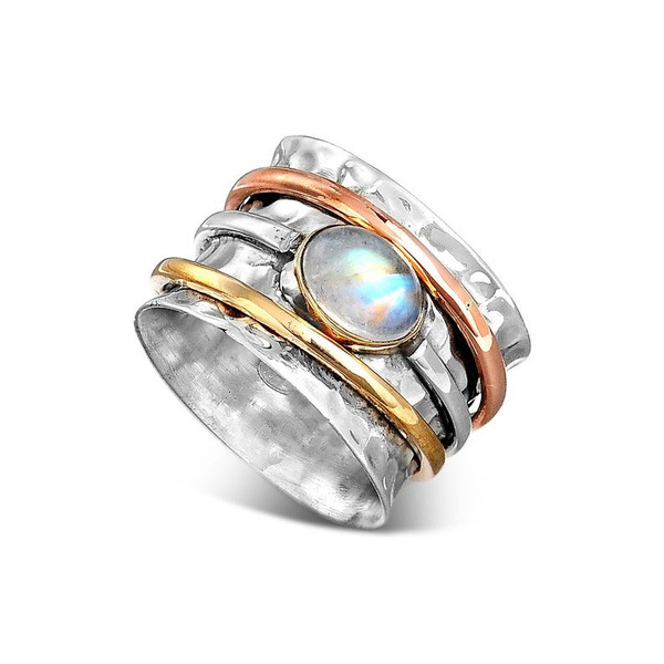 Denise – Vintage Gold & Silver Turquoise Ring