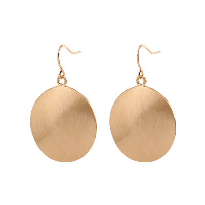 Gianna – Vintage Golden Plate Earrings