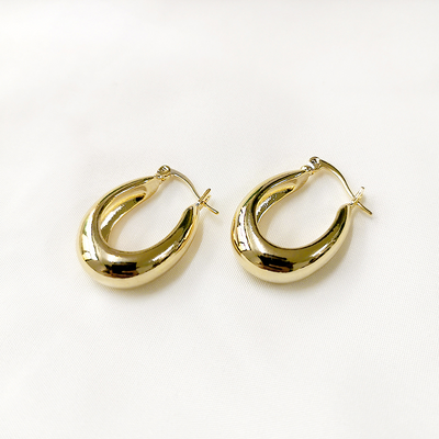 Dahlia – Vintage Golden Basket Earrings