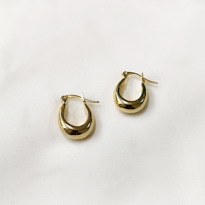 Dahlia – Vintage Golden Basket Earrings