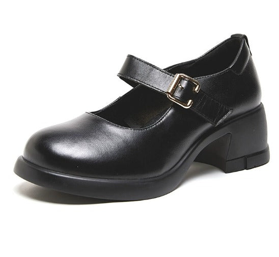Agnes™ | Agnes Leather Mary Janes