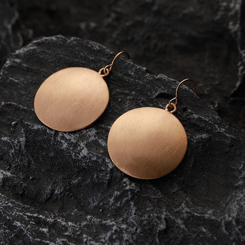 Gianna – Vintage Golden Plate Earrings