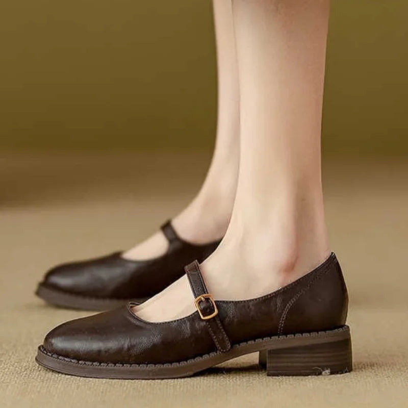 Amanda™ | Classic Comfortable Mary Janes Made from Leather