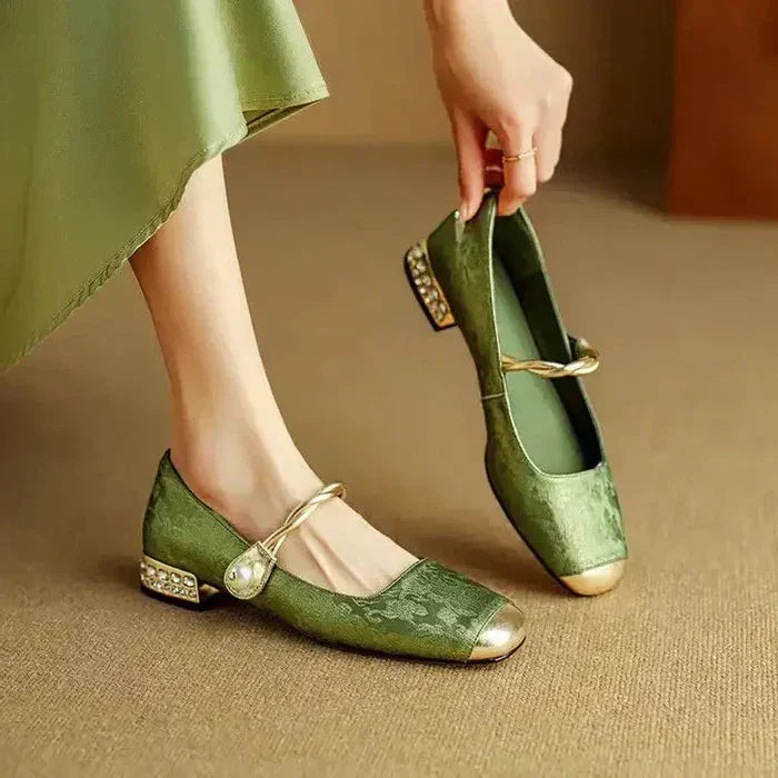 Cecilia™ | Pearl Charm Mary Janes