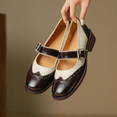 Miana™ | Leather Mary Janes