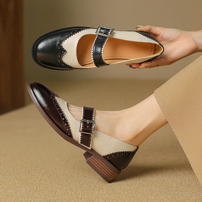 Miana™ | Leather Mary Janes