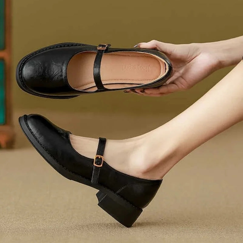 Amanda™ | Classic Comfortable Mary Janes Made from Leather
