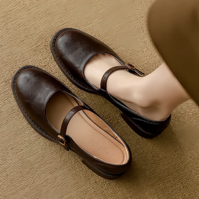 Amanda™ | Classic Comfortable Mary Janes Made from Leather
