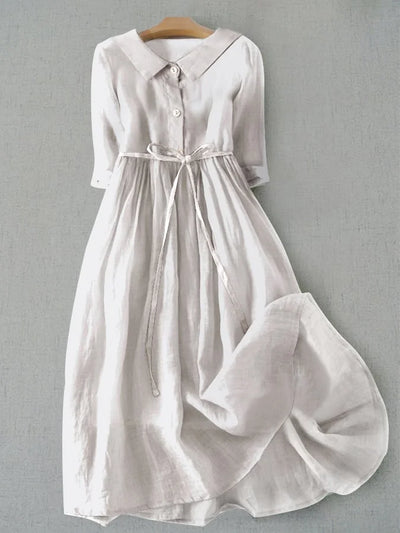 Lux - Elegant Half Sleeve Lace Waist Dress