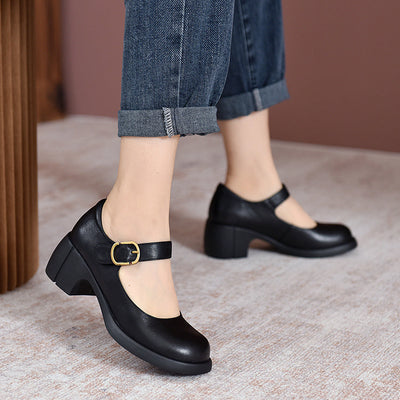 Agnes™ | Agnes Leather Mary Janes