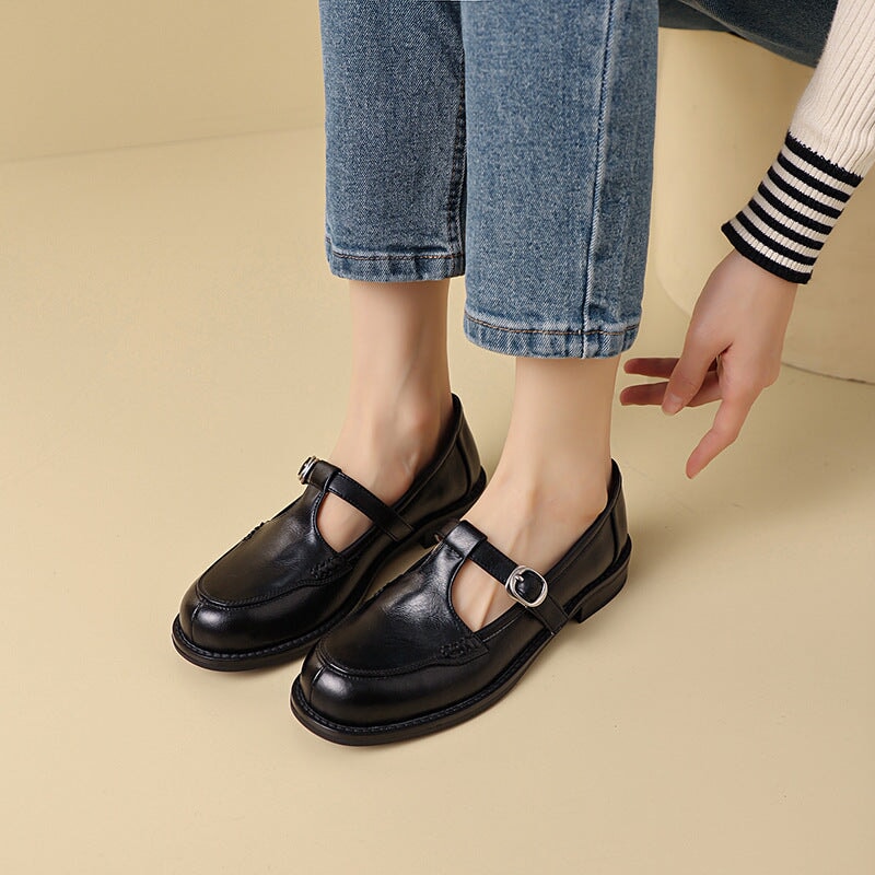 Christabel™ | Handmade T strap Mary Jane
