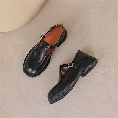 Velda™ | Elegant Mary Janes in leather