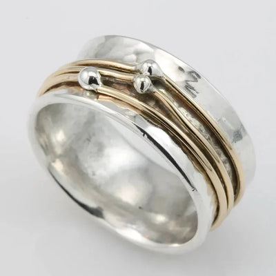 Frankie - Vintage Gold Layered Silver Ring